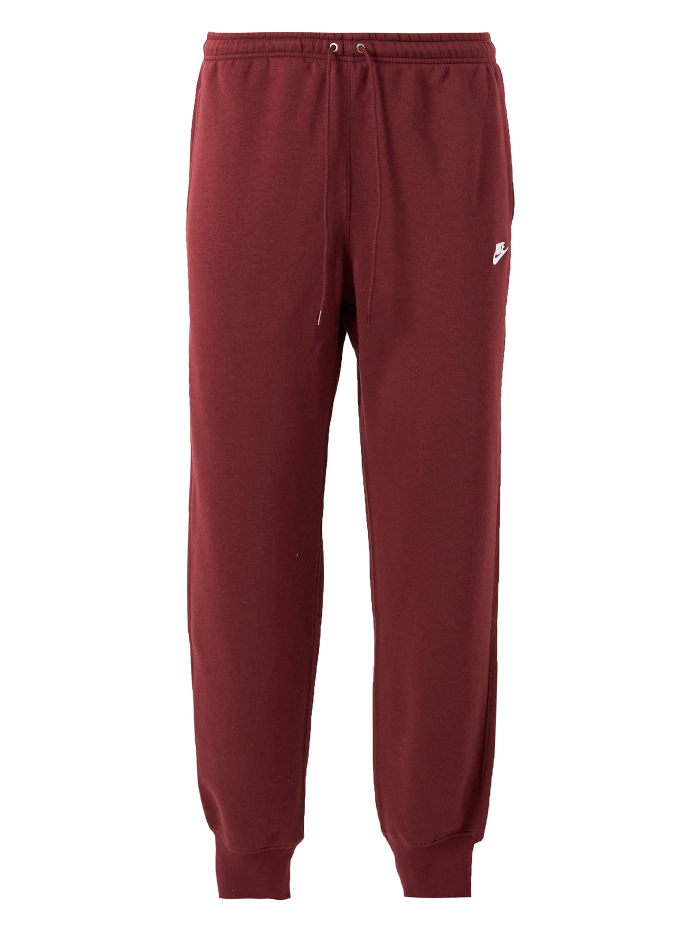 Nike Sportswear Tapered Trousers 'CLUB' in Red: front