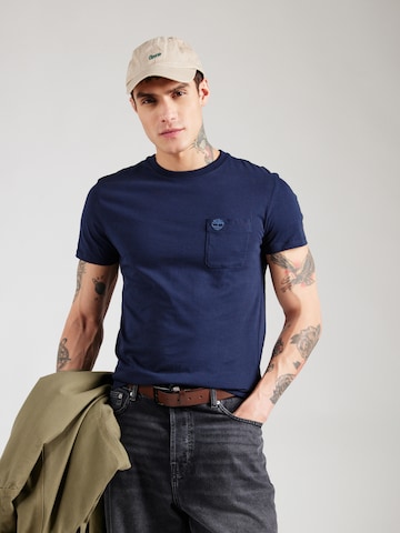 Maglietta 'Dun-Riv' di TIMBERLAND in blu: frontale