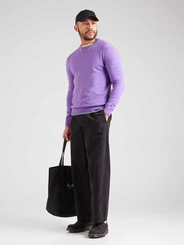 UNITED COLORS OF BENETTON Regular Fit Pullover in Lila