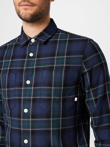 FARAH Regular fit Button Up Shirt 'HILL' in Blue