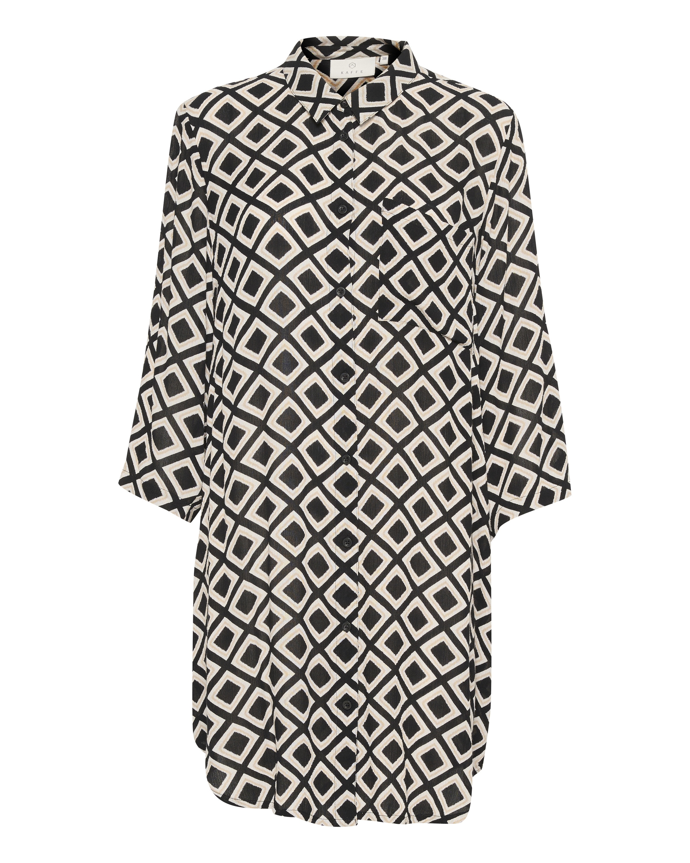 Chemisier 'KAJessi' Kaffe en noir : devant