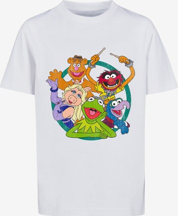 F4NT4STIC Shirt 'Disney The Muppets Group' in Wit: voorkant