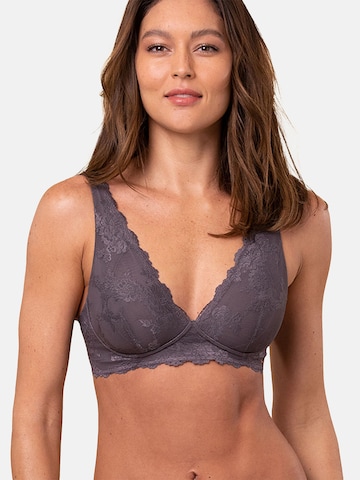 Royal Lounge Intimates Bra ' Royal Dream mit Spitze ' in Grey: front
