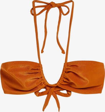 Triangolo Top per bikini di Bershka in arancione: frontale