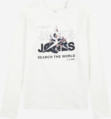 Jack & Jones Junior Tričko 'Hunt' – bílá: přední strana