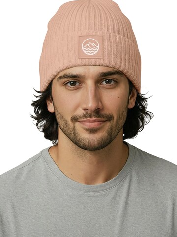 Neverless Beanie 'Mountain' in Pink