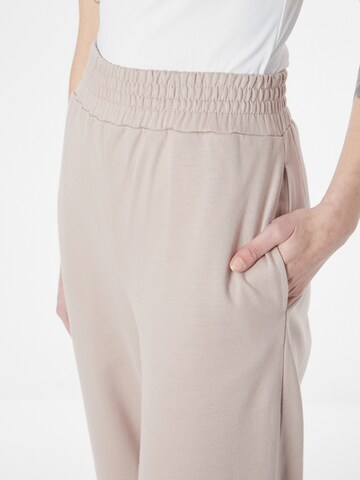 ABOUT YOU Wide leg Broek 'Lucky' in Beige