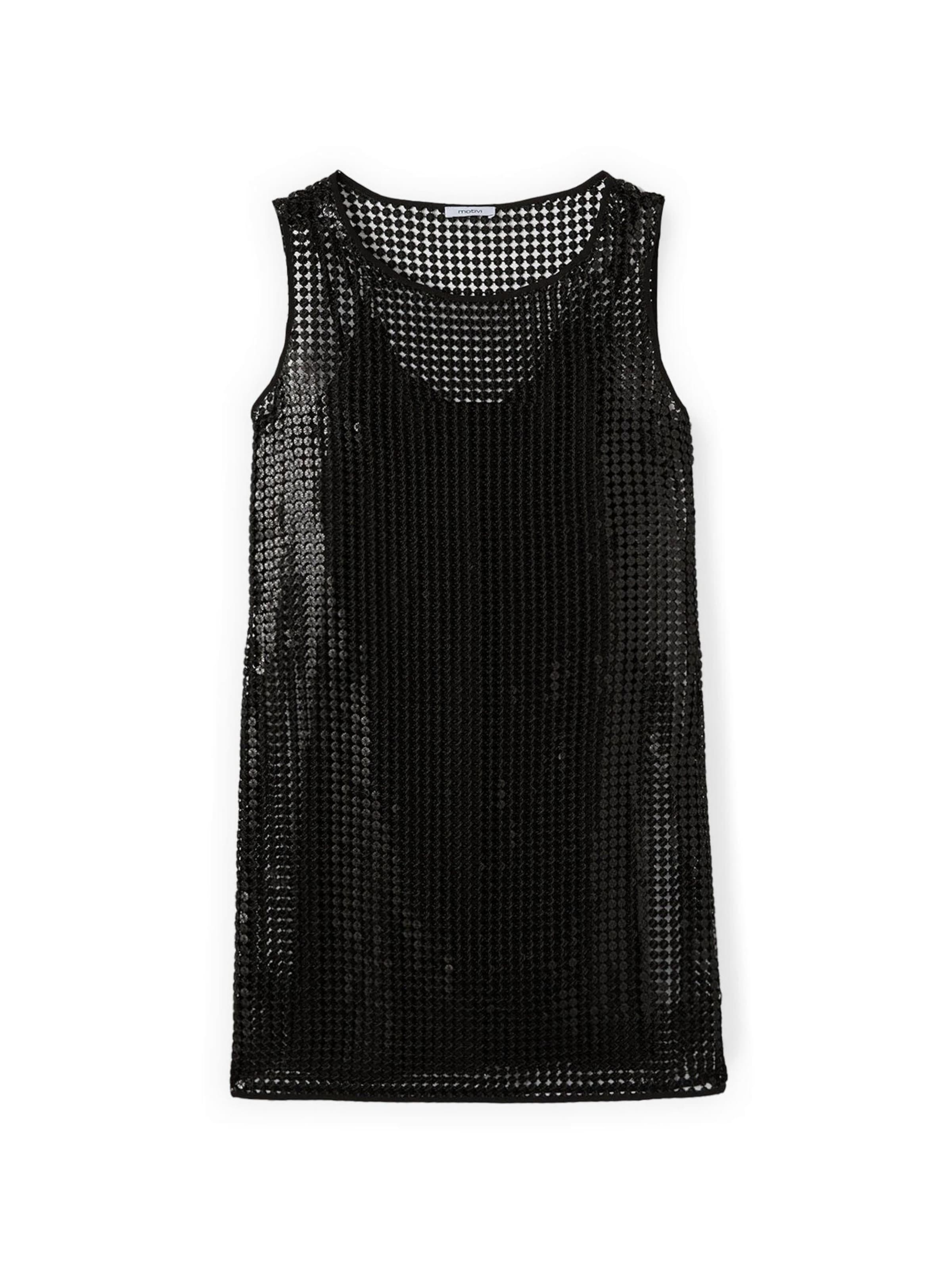 MOTIVI Jurk in Zwart: voorkant