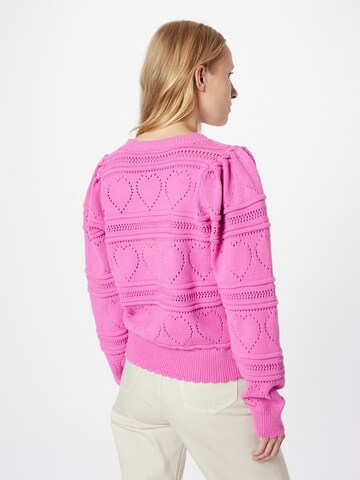 Geacă tricotată 'Carry' de la Fabienne Chapot pe roz