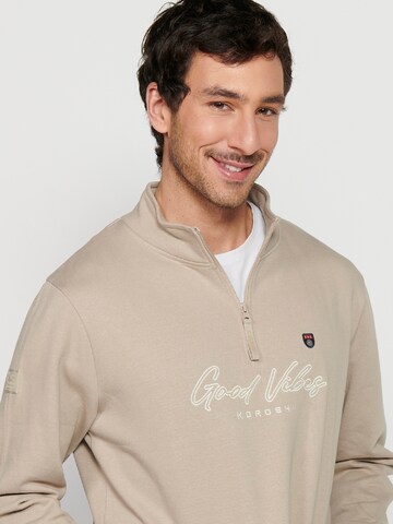 Sweat-shirt KOROSHI en beige