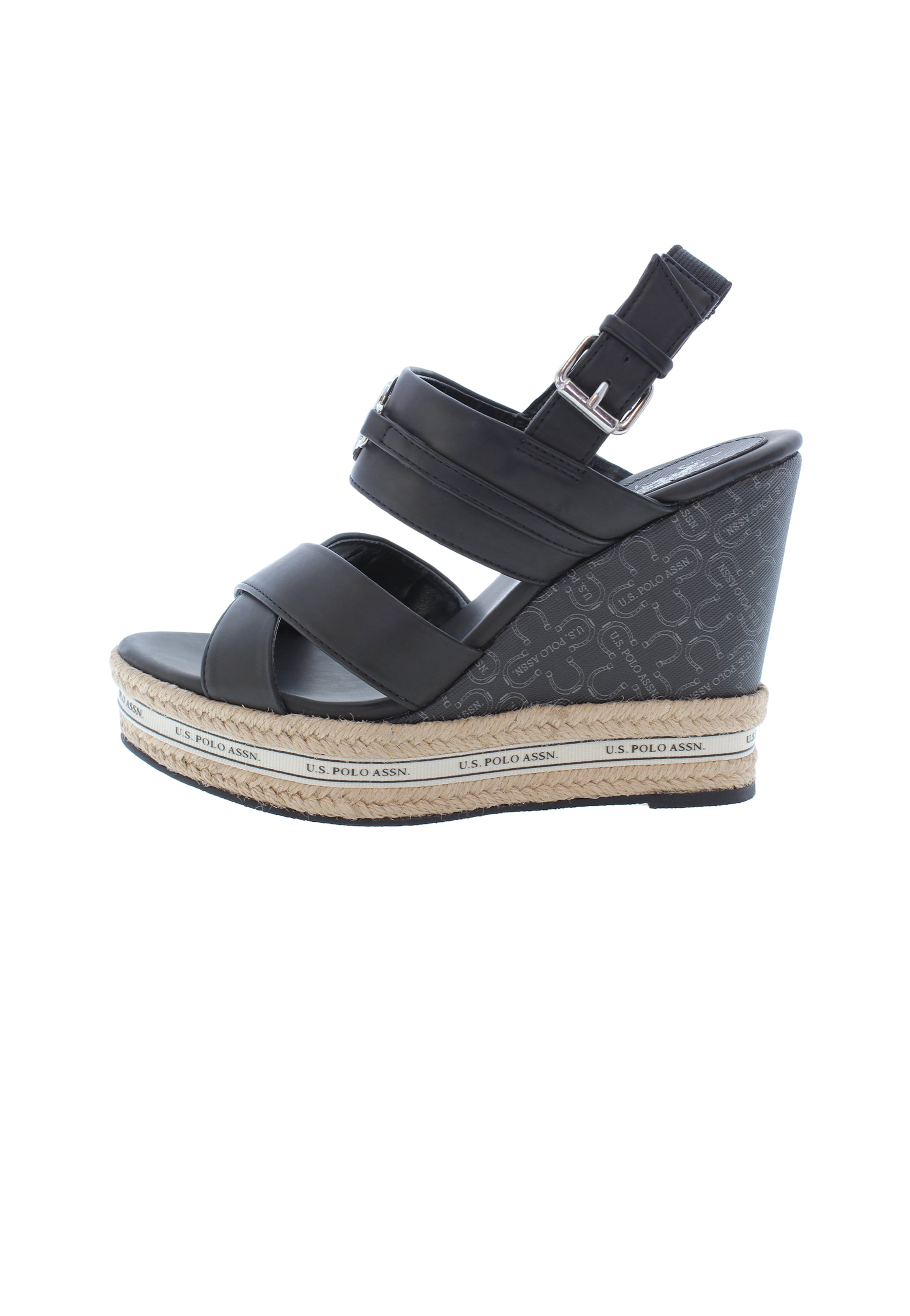 Sandalo di U.S. POLO ASSN. in nero: frontale