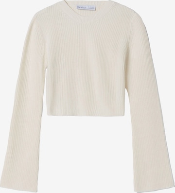 Bershka Sweater in Beige: front