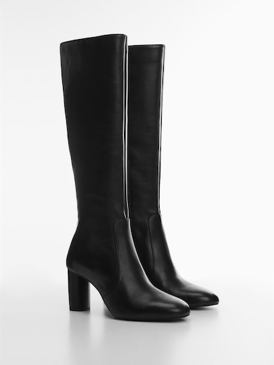 MANGO Bottes 'HARRY' en noir, Vue avec produit