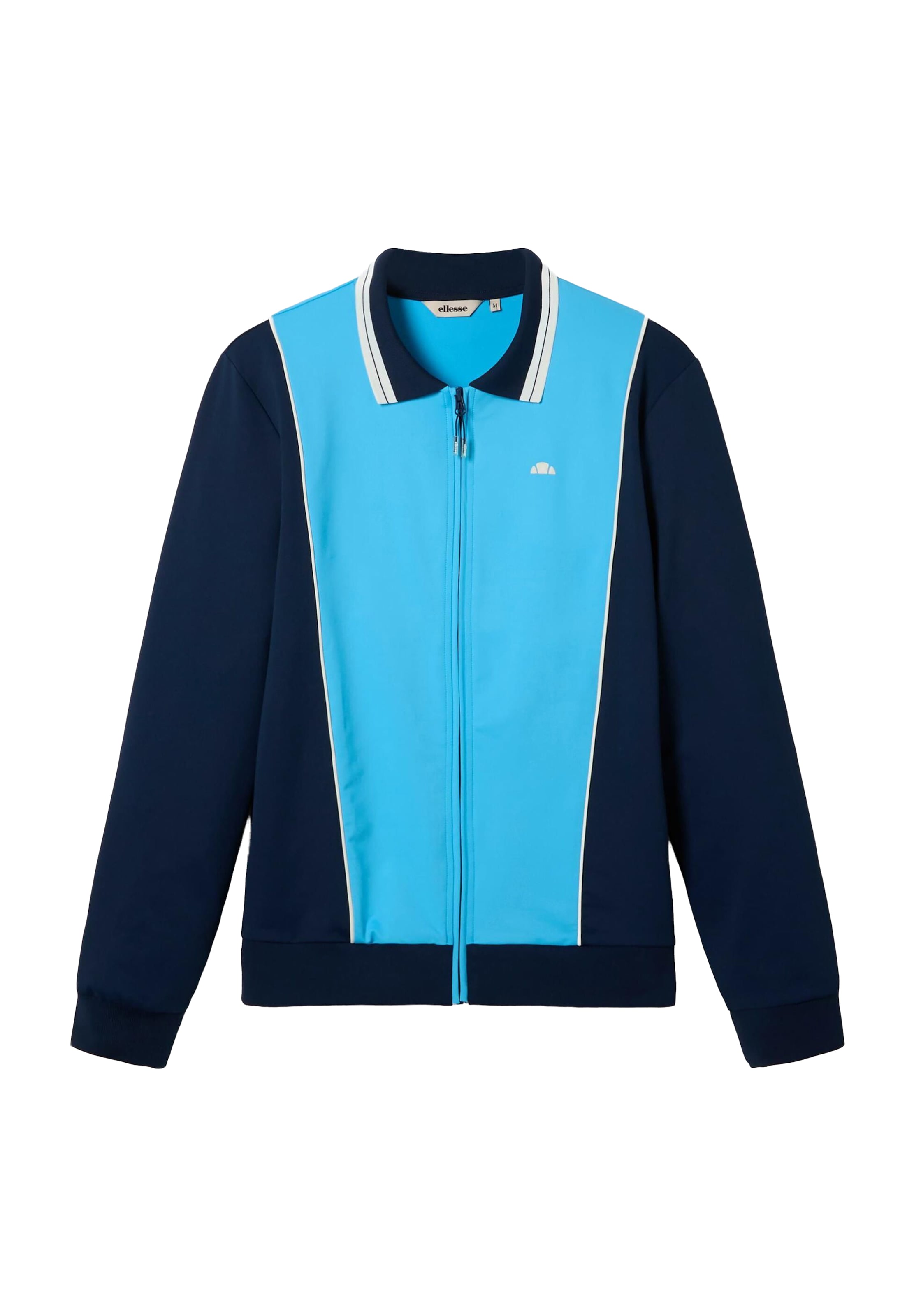 ELLESSE Athletic Zip-Up Hoodie 'AVINO' in Blue: front