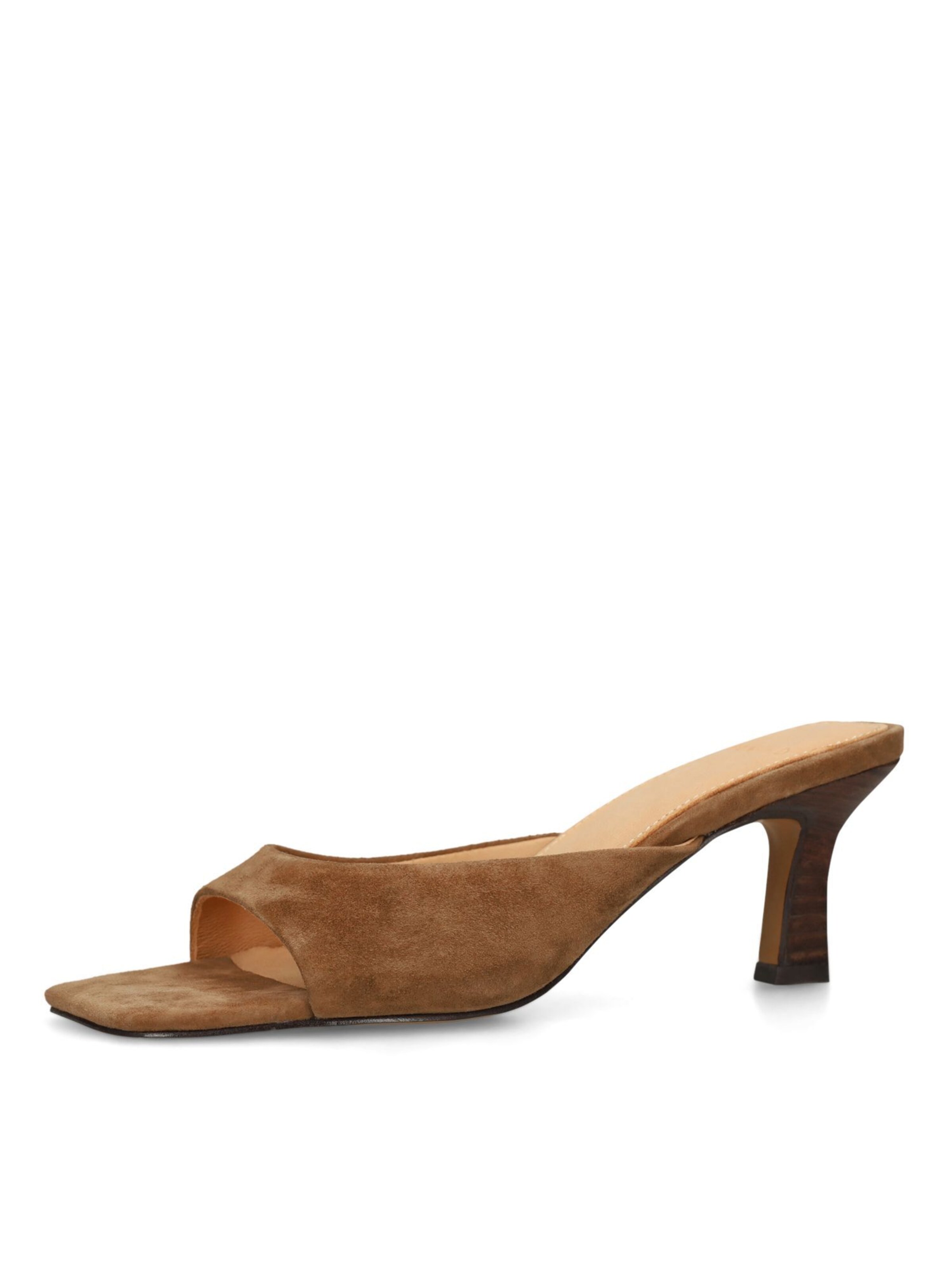 MANFIELD Mules in Brown: front
