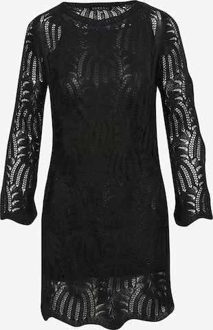 KOROSHI Knitted dress in Black: front