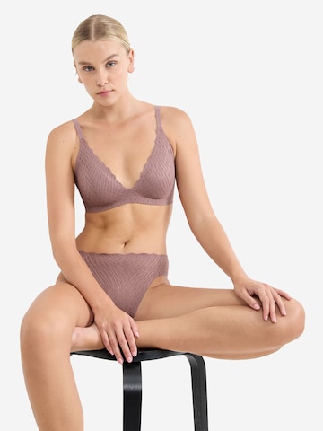 SLOGGI Push-up BH ' Blue ZERO Feel Bliss THE UP ' in Bruin