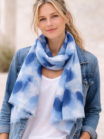 COLLEZIONE ALESSANDRO Scarf 'Malediven' in Blue: front