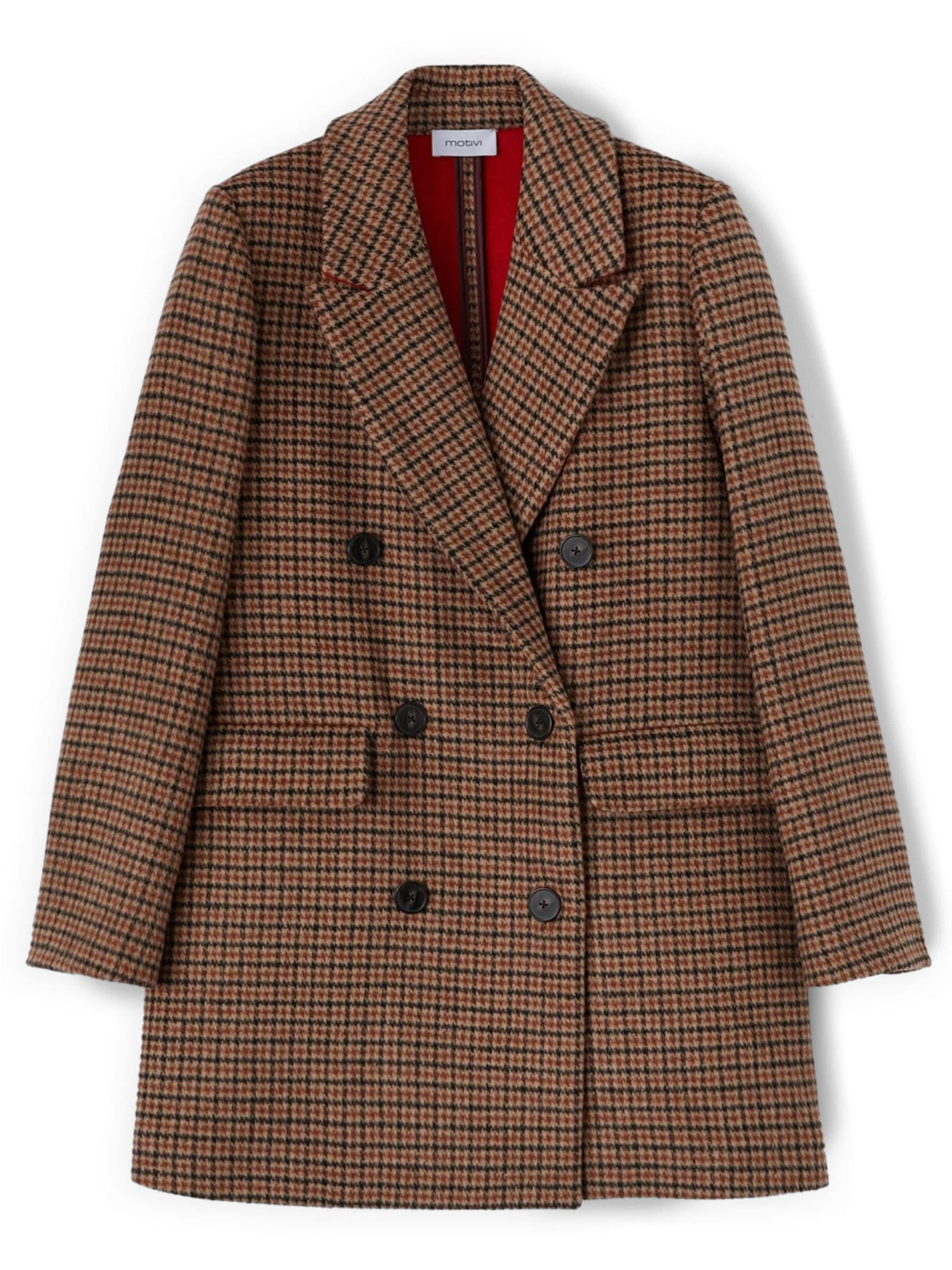 Manteau d’hiver MOTIVI en marron : devant