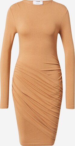 ABOUT YOU x Iconic by Tatiana Kucharova Dress 'Nicole' in Brown: front