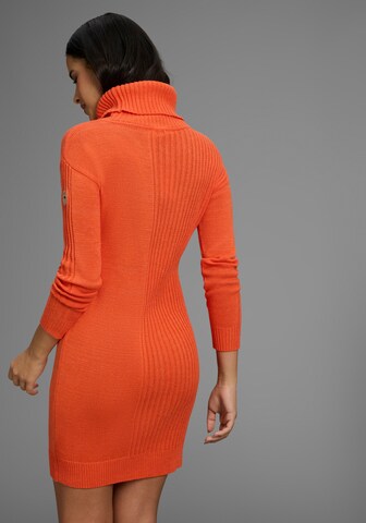 KangaROOS Knitted dress in Orange