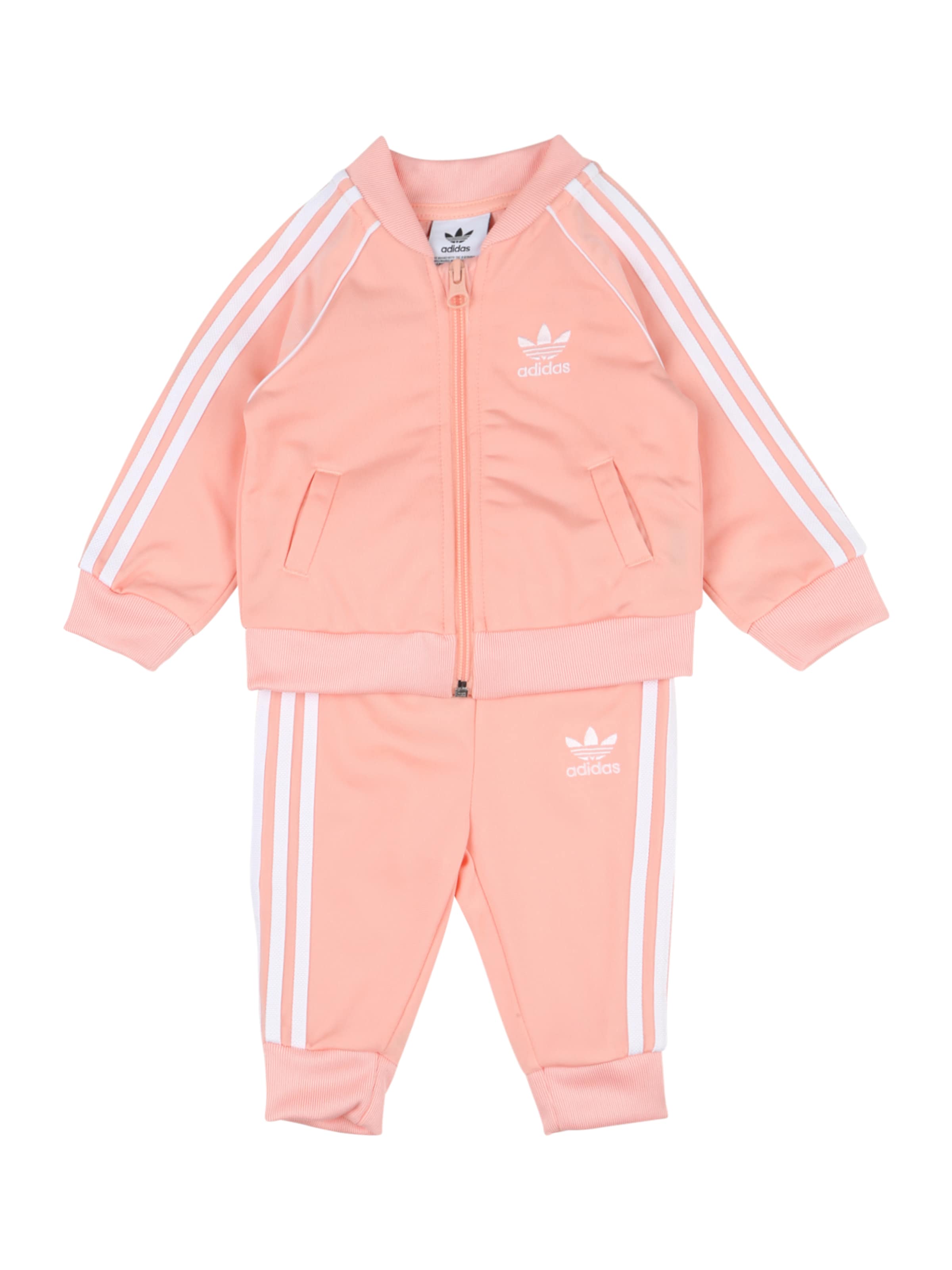 pink and orange adidas tracksuit