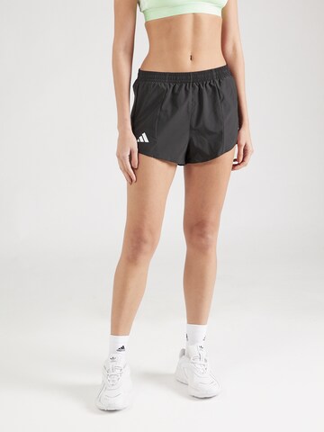 ADIDAS PERFORMANCE Regular Sportshorts 'ADIZERO' in Schwarz: predná strana