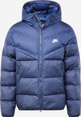 Nike Sportswear Winterjas in Blauw: voorkant