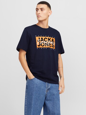 Maglietta 'JJColton' di JACK & JONES in blu: frontale