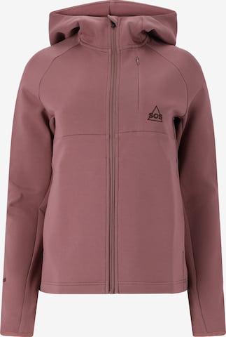 SOS Sweatjacke 'Vail' in Lila: predná strana