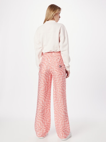Tommy Jeans Wide leg Pants 'DAISY' in Pink