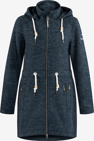 Schmuddelwedda Fleece jas in Blauw: voorkant