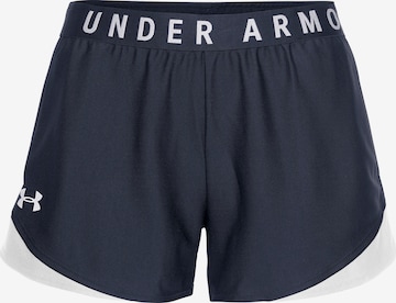 UNDER ARMOUR Regular Workout Pants 'Play Up' in Blue: front