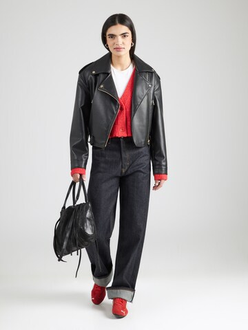 PIECES Strickjacke 'PCJIMMA' in Rot