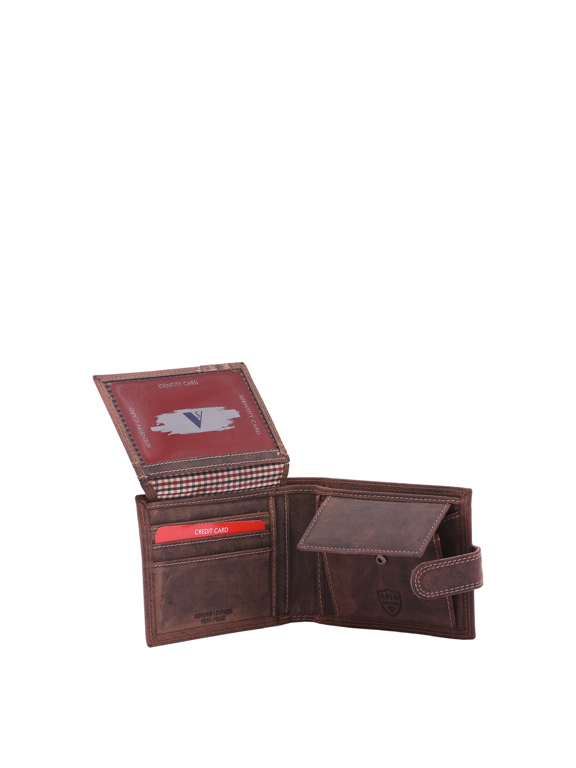 Sergio Valentini Wallet in Brown: front