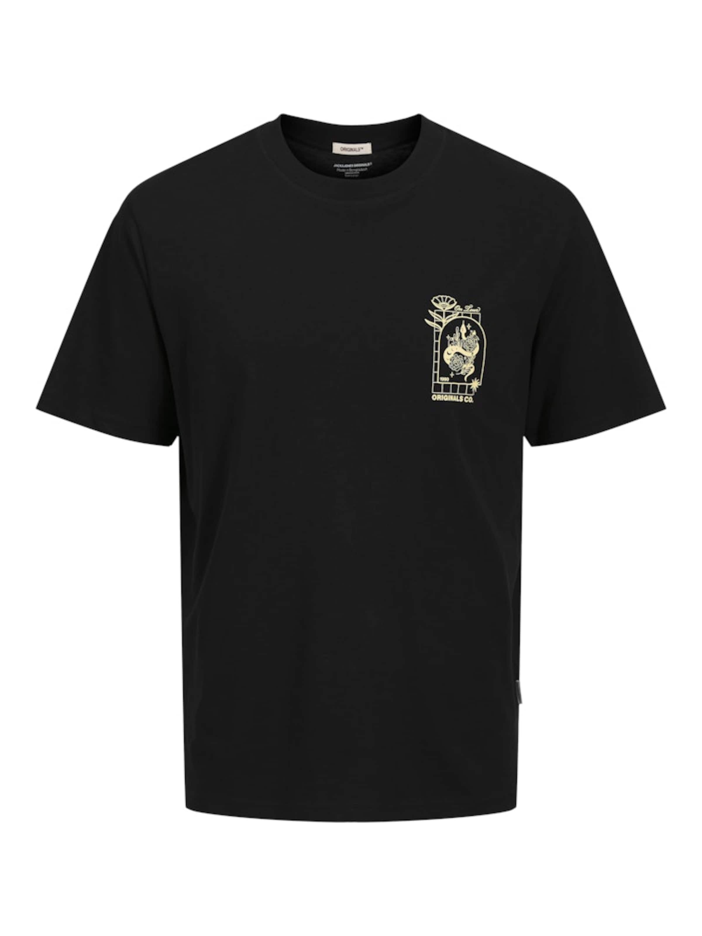 Maglietta 'JORBELLAGIO' di JACK & JONES in nero: frontale