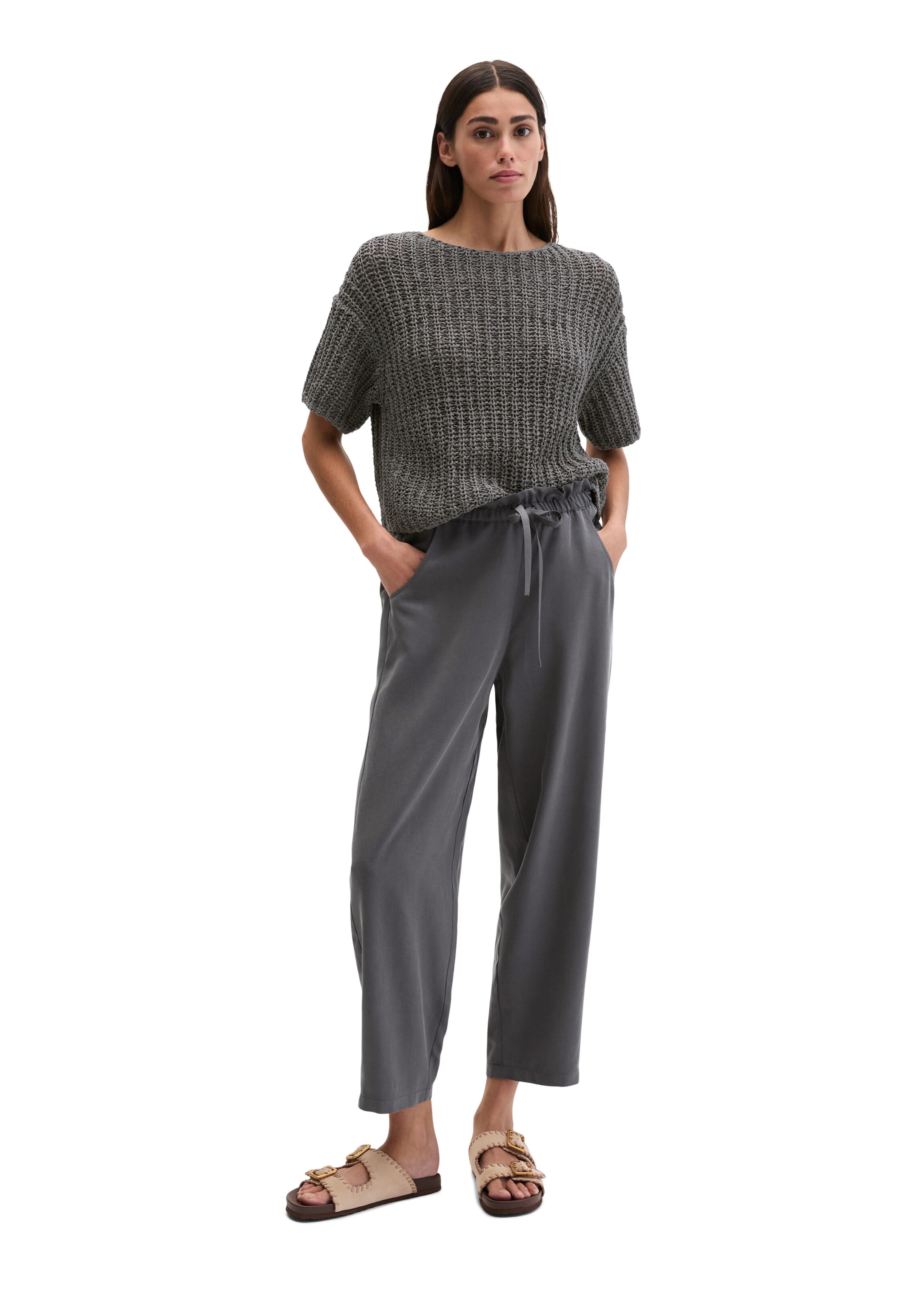 Marc O'Polo Loosefit Hose in Grau