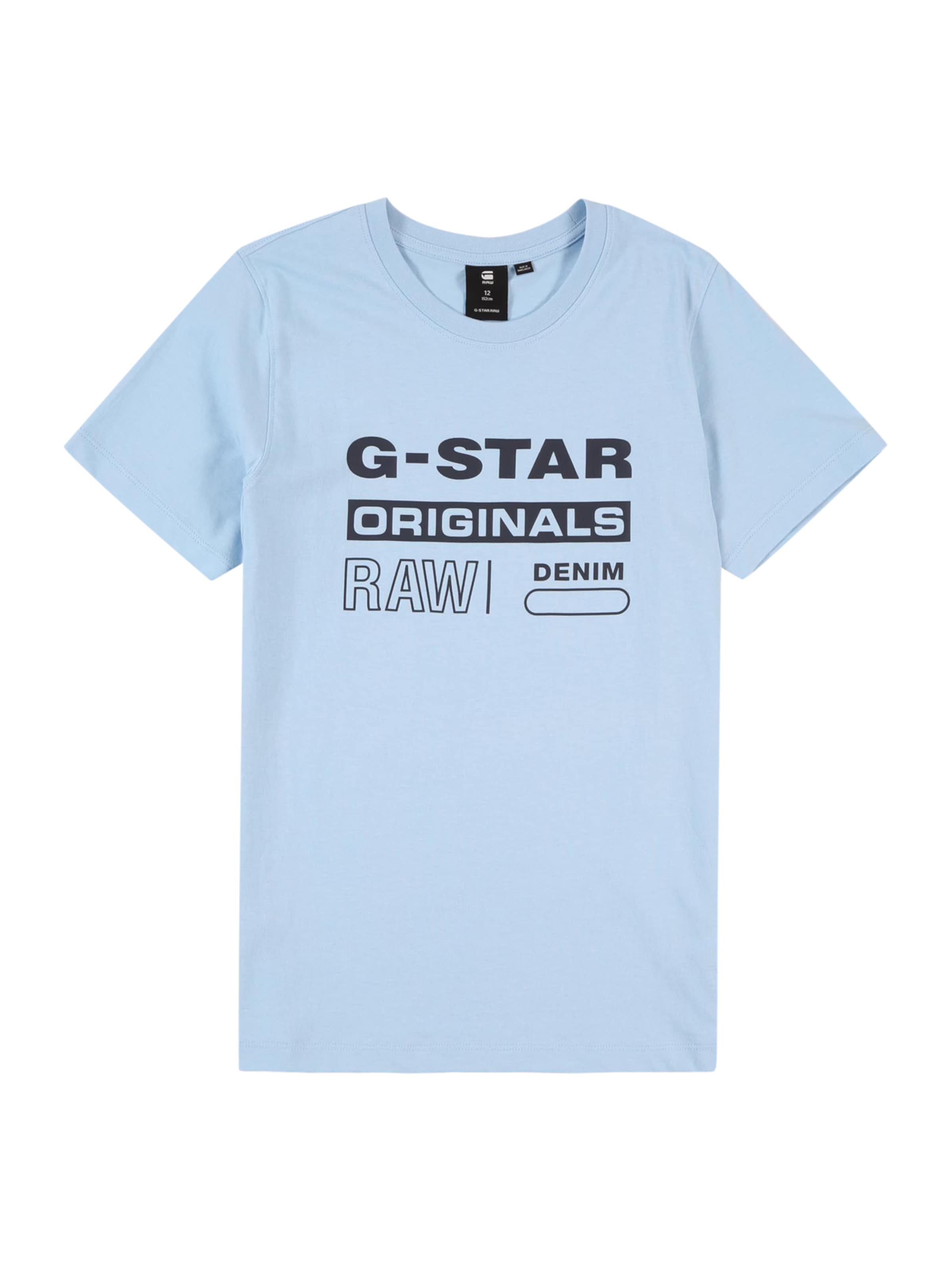 Tricou de la G-STAR pe albastru: față