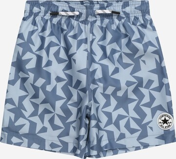 Shorts de bain CONVERSE en bleu : devant