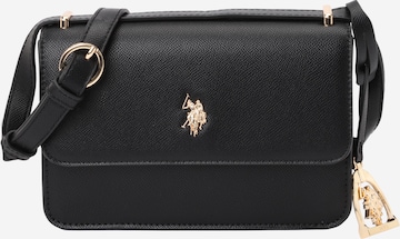 U.S. POLO ASSN. - Bolso de hombro 'Jones' en negro: frente