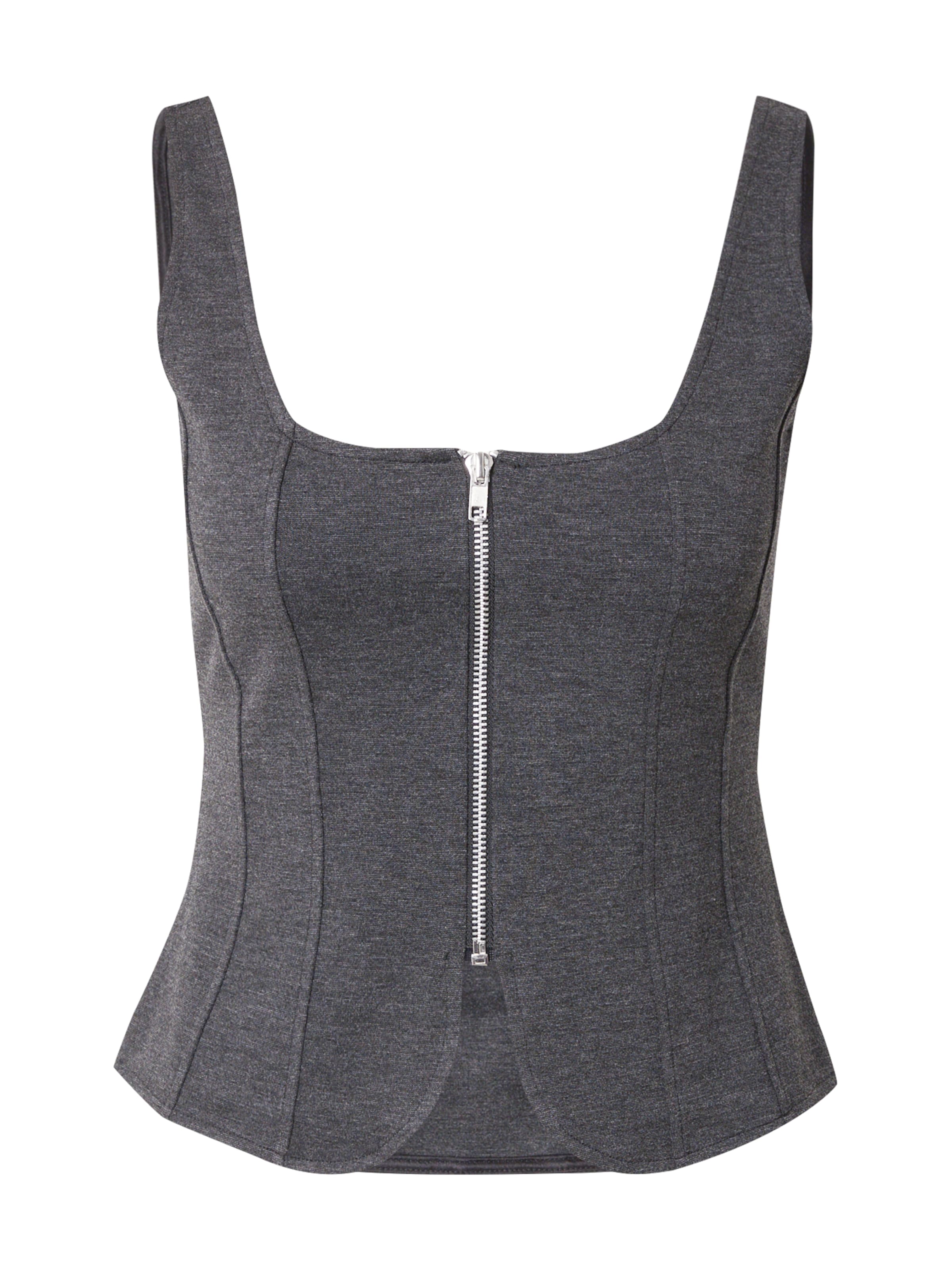 ABOUT YOU Top 'Samara' in Grey: front