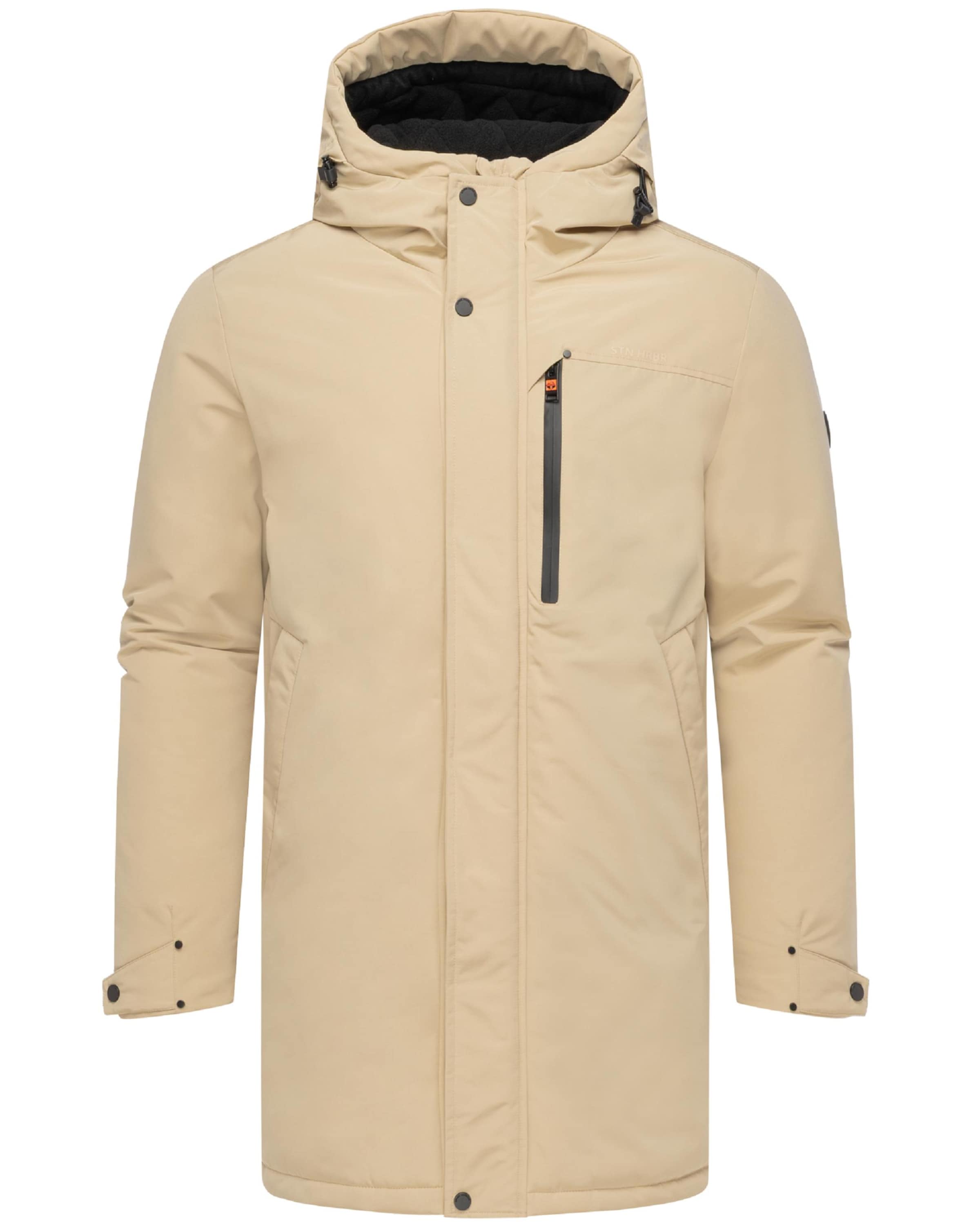 STONE HARBOUR Χειμερινό παλτό 'Phinoo XX' σε μπεζ: μπροστά