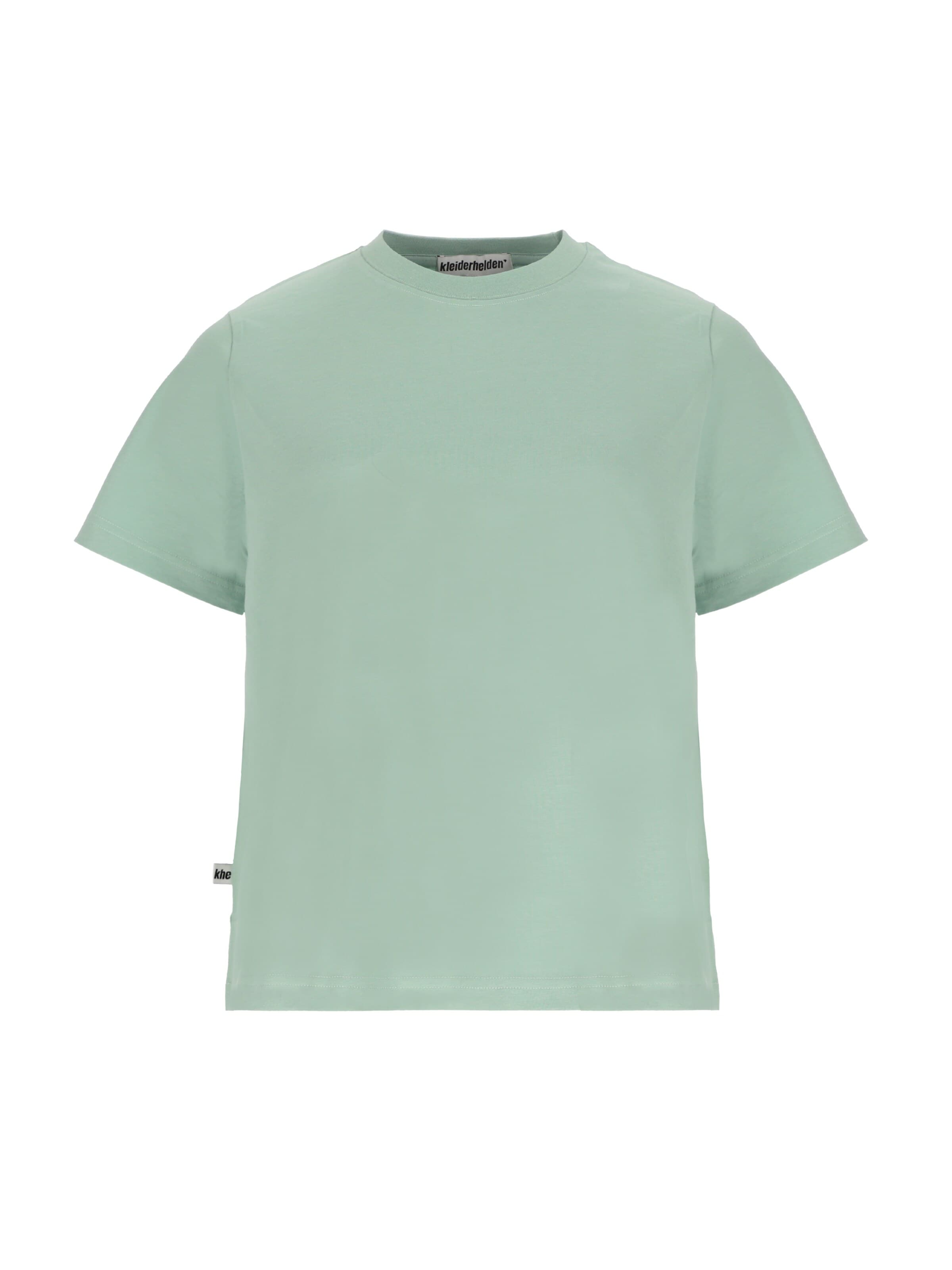 kleiderhelden Shirt 'kheTee, regular fit T-Shirt made from regenerative cotton' in Green: front