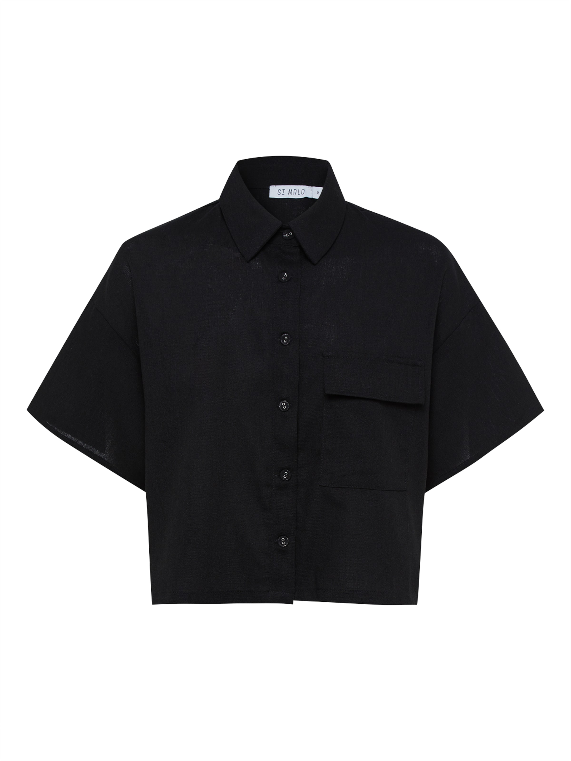 St MRLO Блуза 'MONDELLO BLOUSE' в черно: отпред