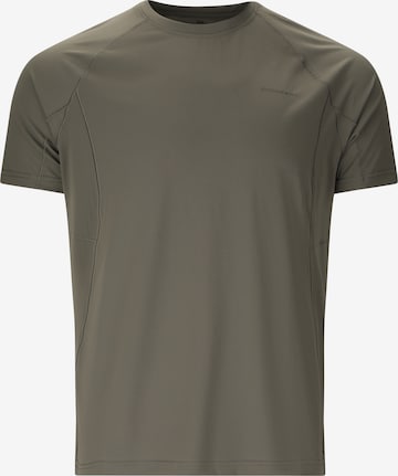 ENDURANCE Performance Shirt 'Abia' in Brown: front