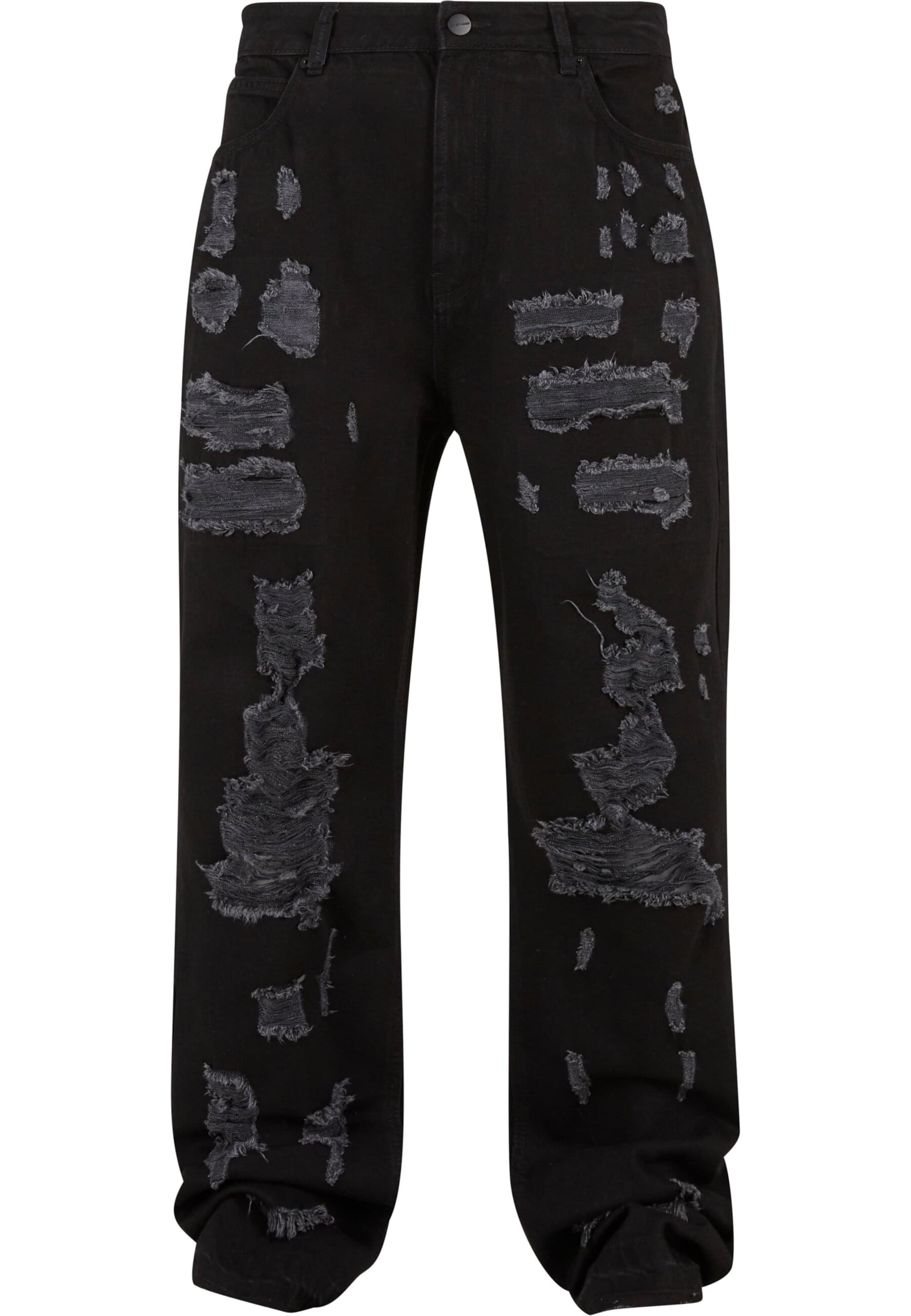 2Y StudiosBootcut/trapezice Traperice 'Firio' - crna boja: prednji dio