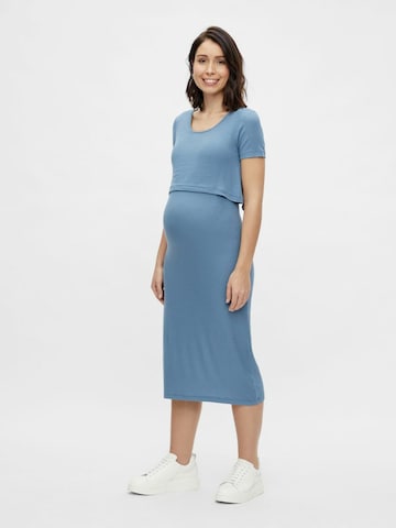 MAMALICIOUS Jurk 'Sanny' in Blauw: voorkant