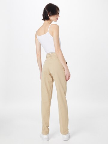 HUGO Red - regular Pantalón de pinzas 'Hecia' en beige