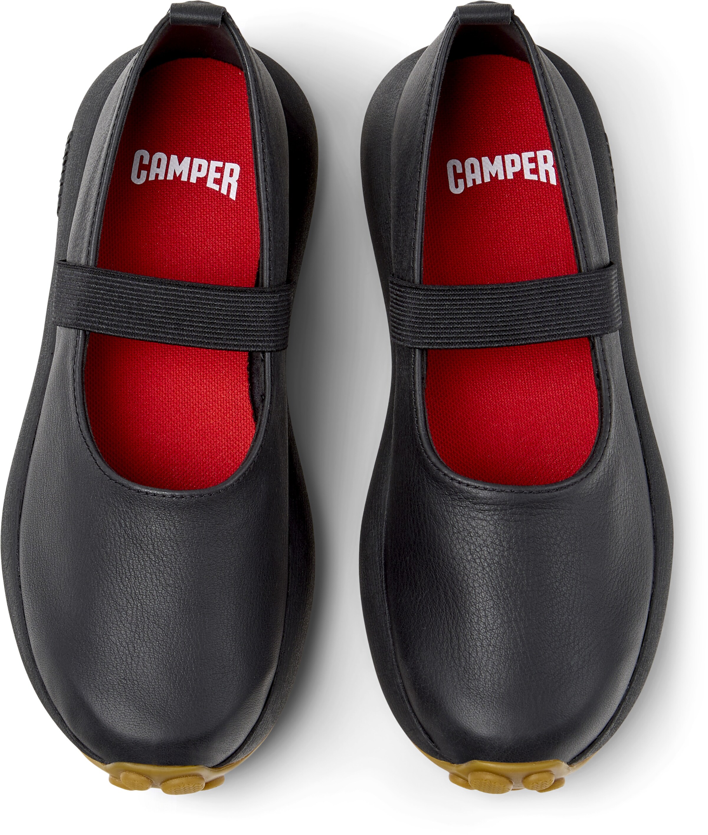 CAMPER Ballet Flats with Strap ' Pelotas Athens ' in Black