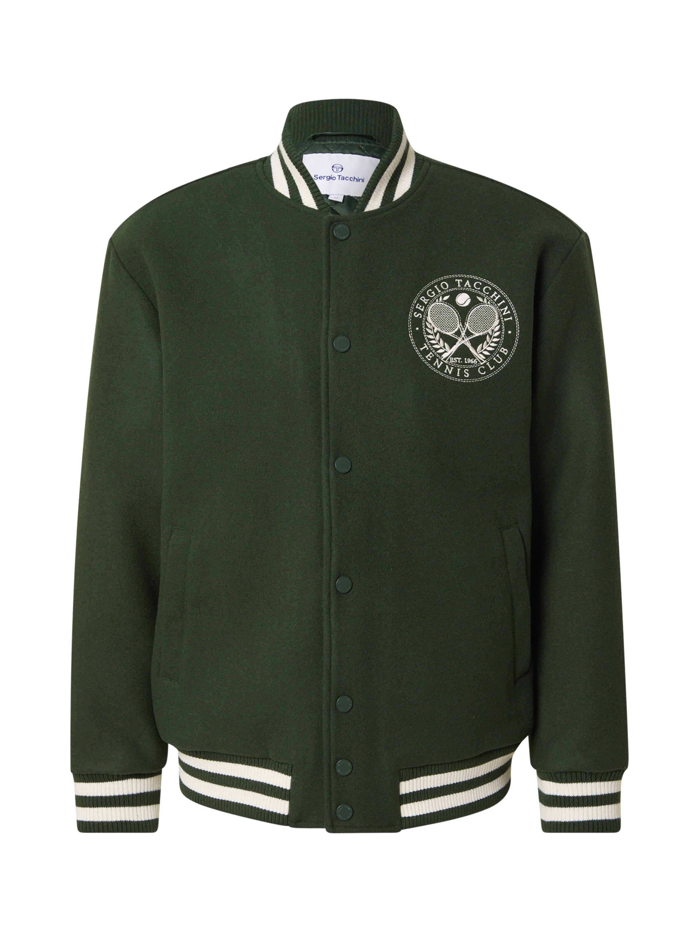 Sergio Tacchini Φθινοπωρινό και ανοιξιάτικο μπουφάν 'CIRCOLO' σε πράσινο: μπροστά